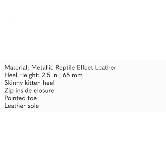 NEW Schutz Metallic Bette Ankle Bootie In Metallic Blue Leather Size 5.5 - Picture 6 of 6